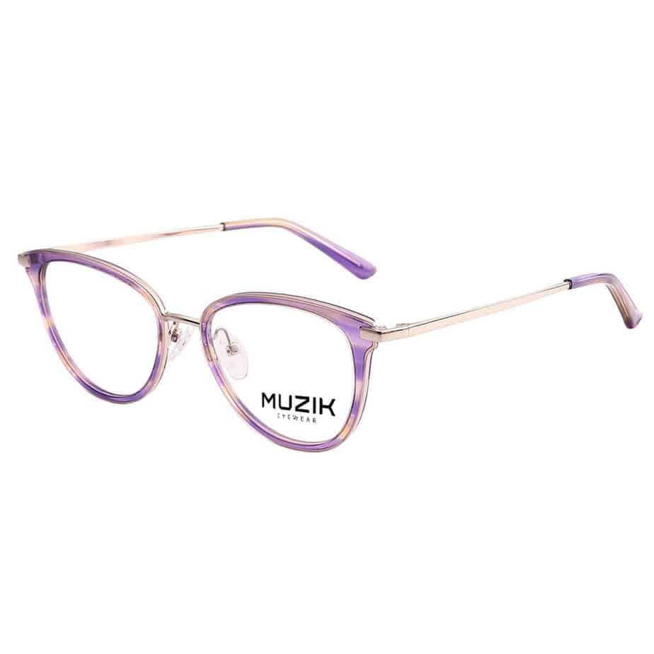 Custom Golden Metal Eyeglasses Frame Y & T