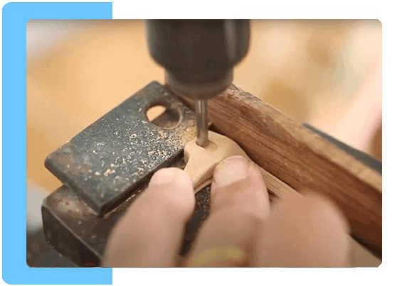 wholesale bamboo sunglasses drilling.png